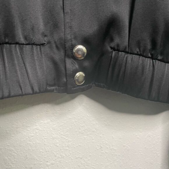 Keiser Clark Men’s Silk Club Jacket Black Snap Button Up Size XL $700 - Picture 4 of 11